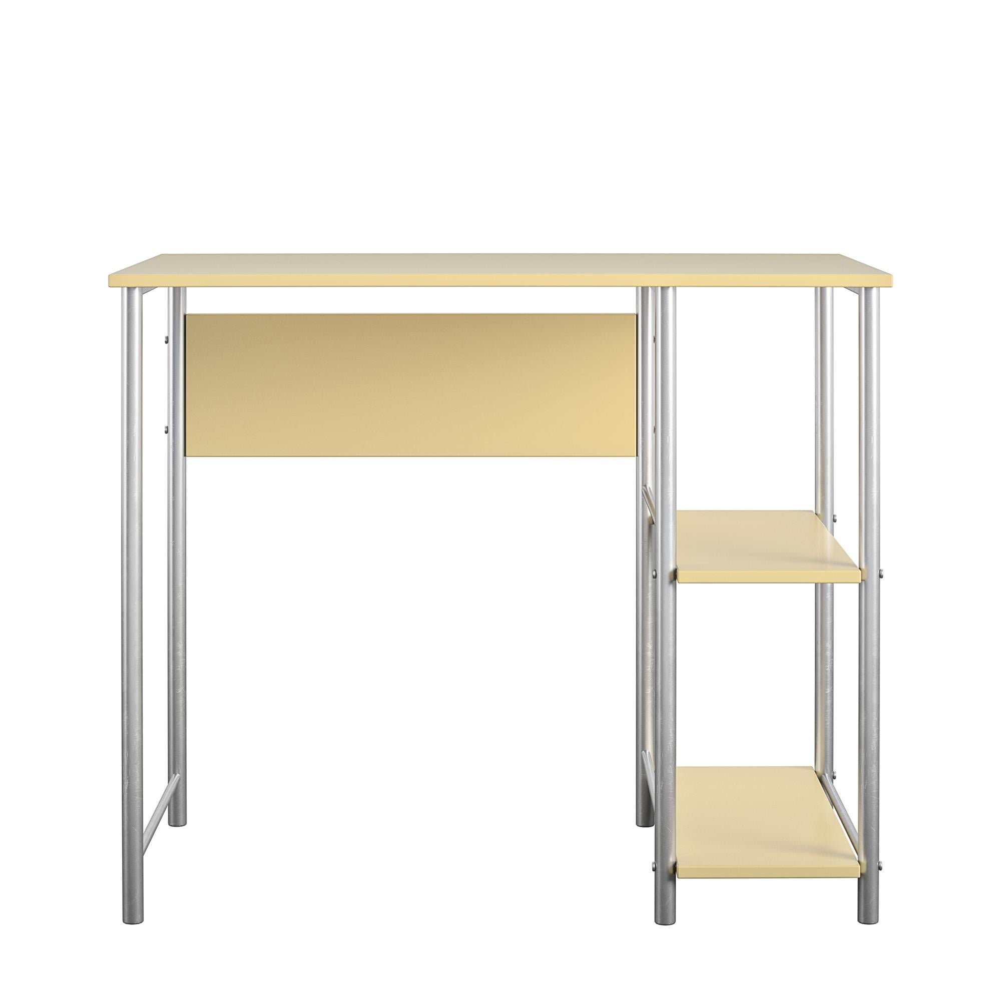 Mainstays Basic Metal Student Computer Desk, Yellow