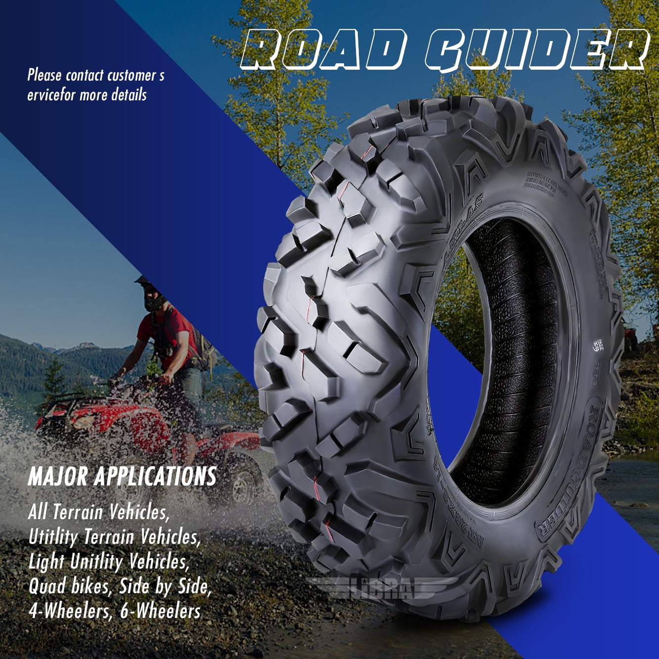 Set of 2 ATV UTV Tires 27x9-14 27X9x14 6PR Mud