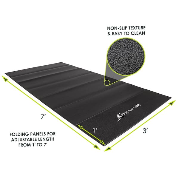 Treadmill Mat 5/32 in. x 36 in. x 84 in. Black Heavy-Duty Fitness Exercise Equipment Mat