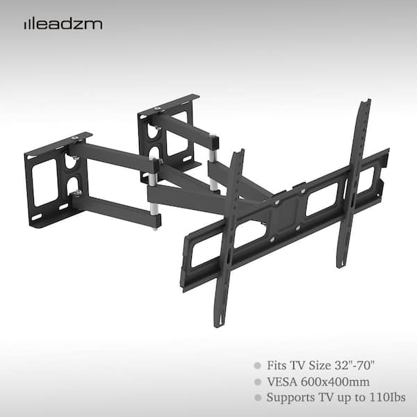 32 in. to 70 in. Corner Full Motion TV Wall Mount for TV
