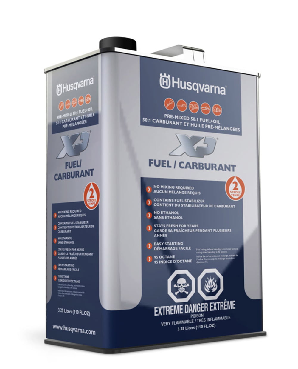 Husqvarna  Gasoline  50:1 Pre-mixed 2-Cycle Fuel  110 oz.