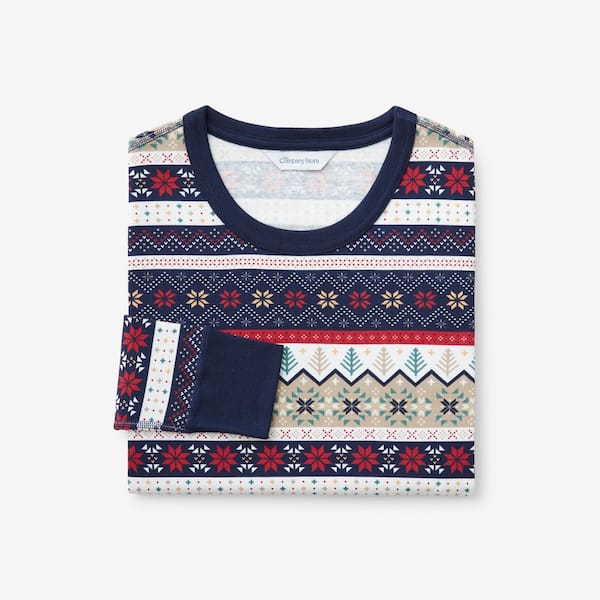 Company Cotton Organic Family Snug Fit Fair Isle Dark Kids Unisex Toddler 4-T Multi Pajama Set