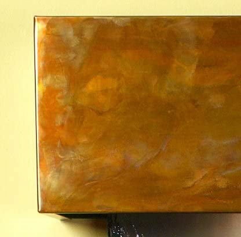 Adagio CSS1007 Cascade Springs Square Rustic Copper Black Spider Marble Wall Fountain