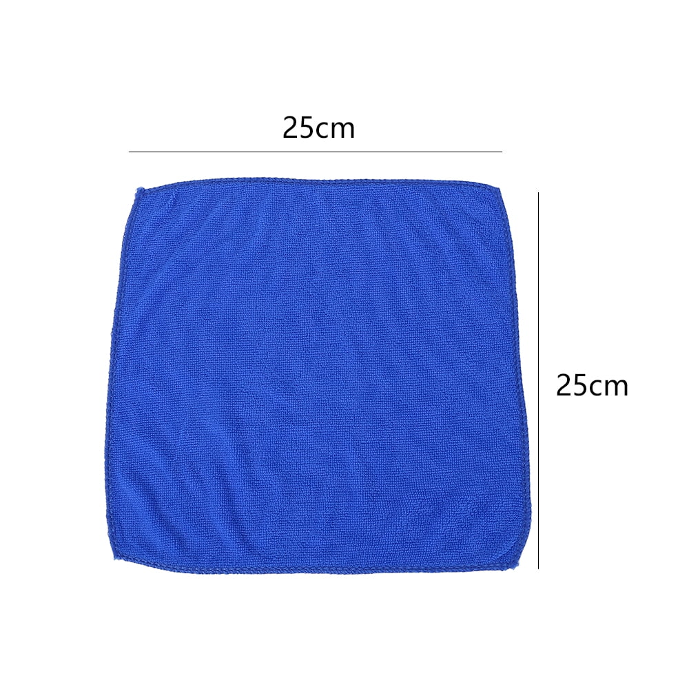 Willstar 50Pcs Microfiber Auto Cleaning Cloth Detailing Soft Wash Towel for Car Detailing Duster-Blue(9.75