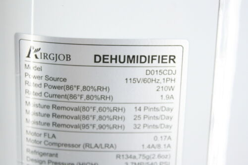 32 Pint Dehumidifier Basement Large Room 2000 Sq Ft Quiet Dehumidifier White