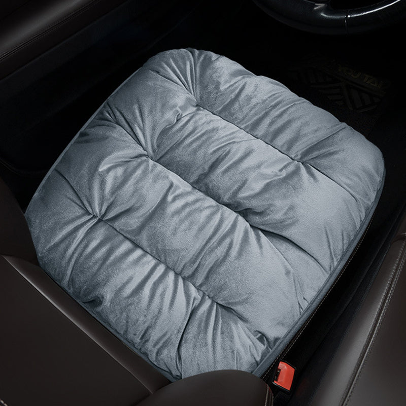 New Warm Cotton Flocking Car Seat Cushion Thickened Plush Free Bundle Single Piece Car Cushion Rear Row Seat Cushion
