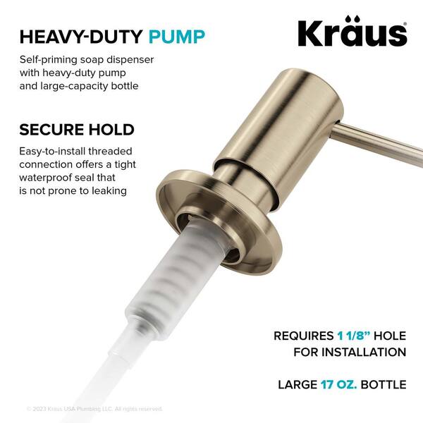 Kitchen Soap and Lotion Dispenser in Spot-Free Antique Champagne Bronze