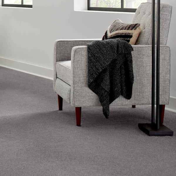Gazelle II - Shale - Beige 55 oz. Triexta Texture Installed Carpet