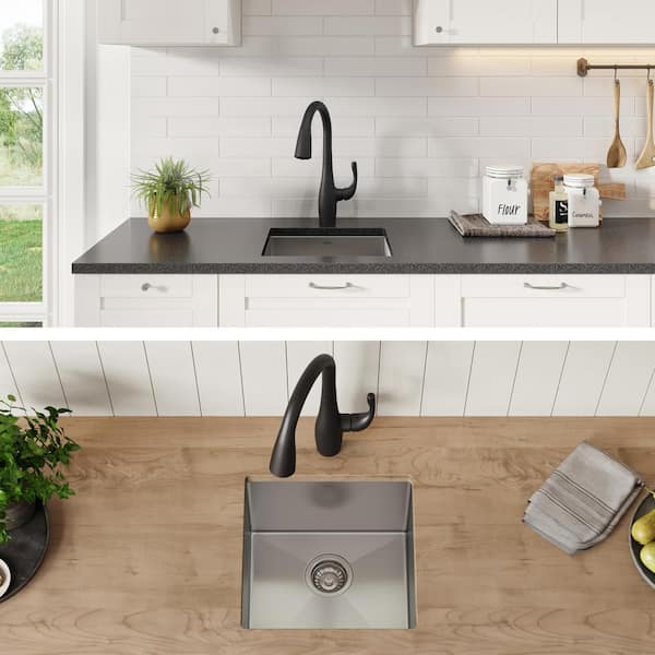 Standart PRO 16 Gauge Stainless Steel 17 in. Undermount Bar Sink