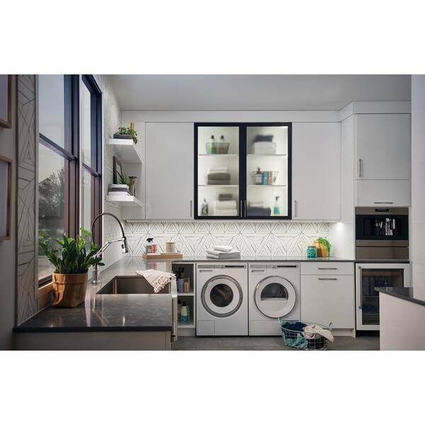 4U Series 8 in. 3000K LED Textured White Under Cabinet Light with Frosted Diffuser