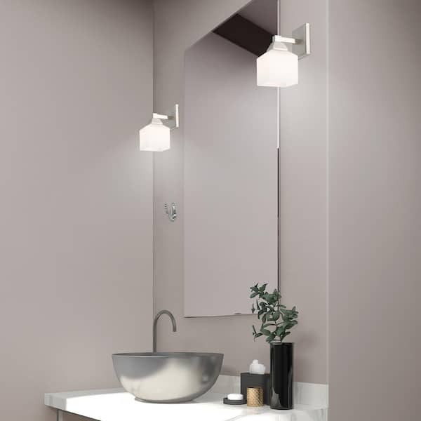 Aragon 1 Light Brushed Nickel Wall Sconce