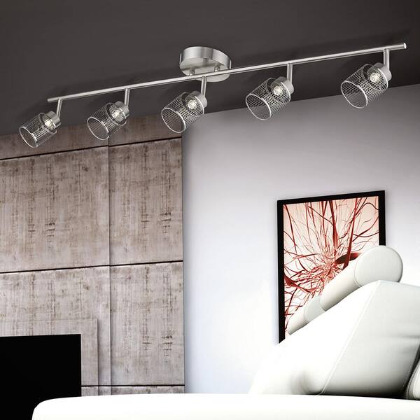 Temmar 3.25 ft. Brushed Nickel Integrated LED Track Lighting Kit