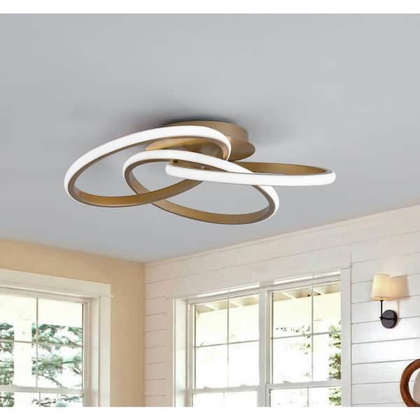 20.47 in. 1-Light Modern Linear Integrated LED Flush Mount Ceiling Lighting Fixtures