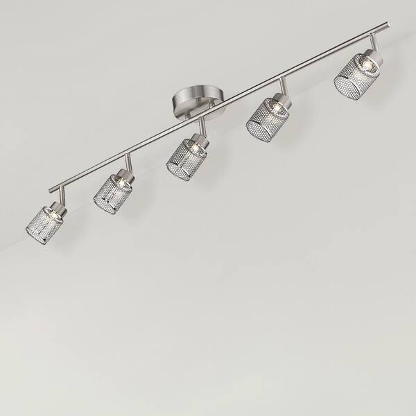 Temmar 3.25 ft. Brushed Nickel Integrated LED Track Lighting Kit