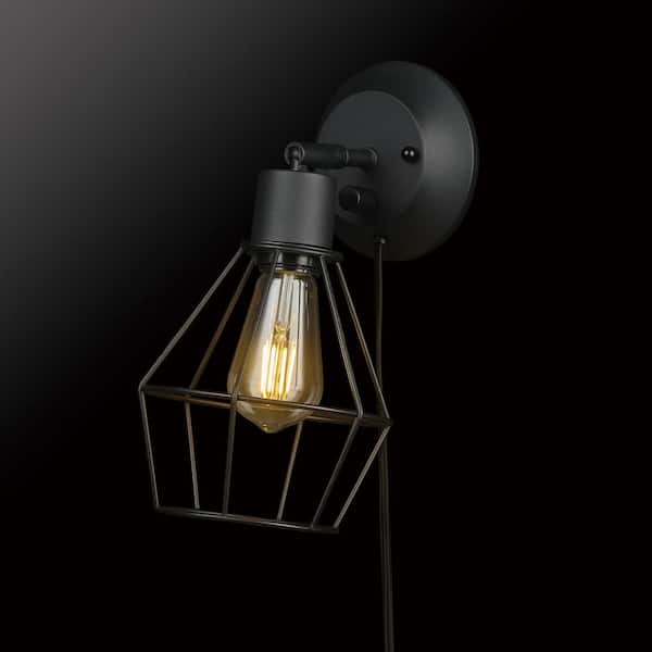 Bryson 1-Light Matte Black Wall Sconce