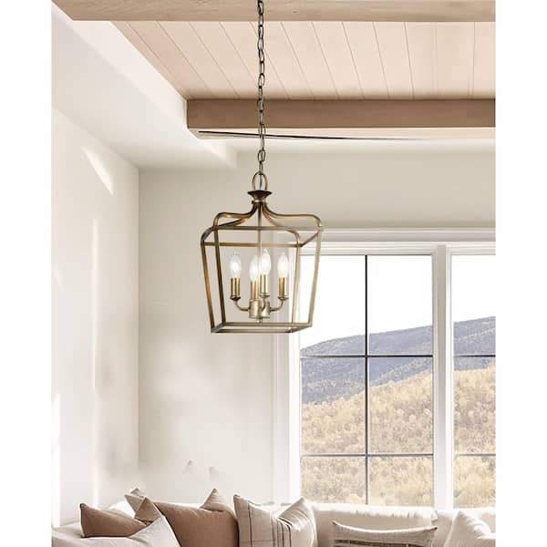 Laurel Estate 4-Light Brio Gold Pendant