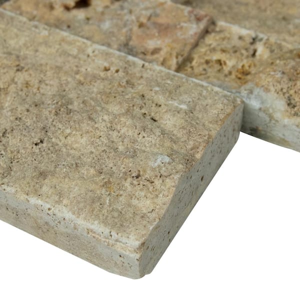 Picasso Ledger Panel 6 in. x 24 in. Natural Travertine Wall Tile (10 cases / 60 sq. ft. / pallet)
