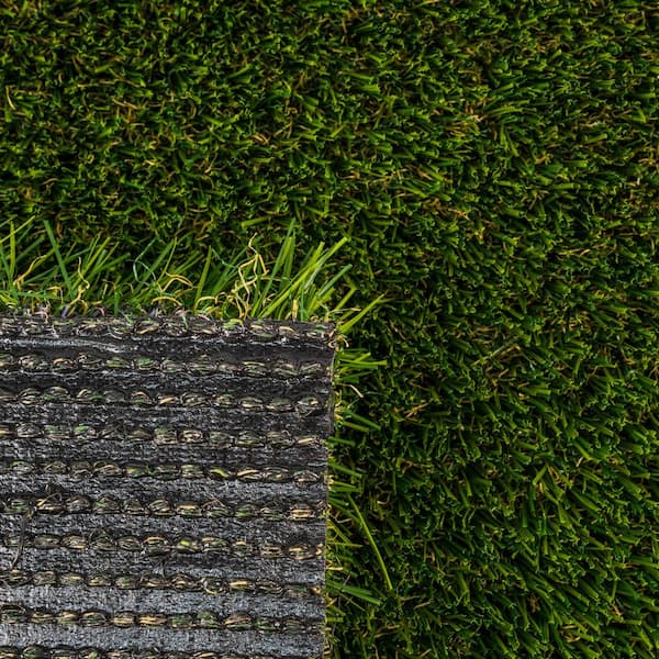 Santa Monica Fescue Pro 15 ft. Wide x Cut to Length Green Artificial Grass Carpet