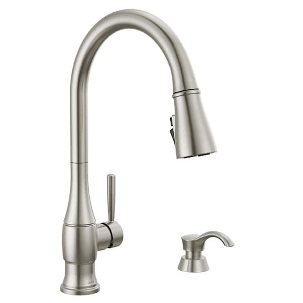 Hazelwood Single-Handle Pull Down Sprayer Kitchen Faucet with ShieldSpray Technology in Spotshield Stainless
