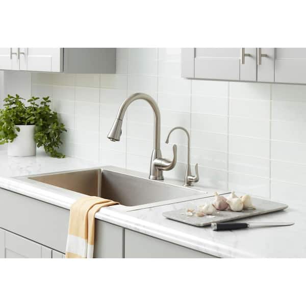 Stonybrook Single Handle Beverage Faucet in Stainless Steel