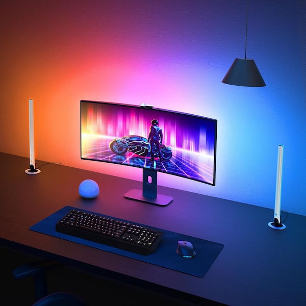 DreamView G1 Pro RGBIC Smart Gaming Kit Integrated LED Strip Light with Two Light Bars