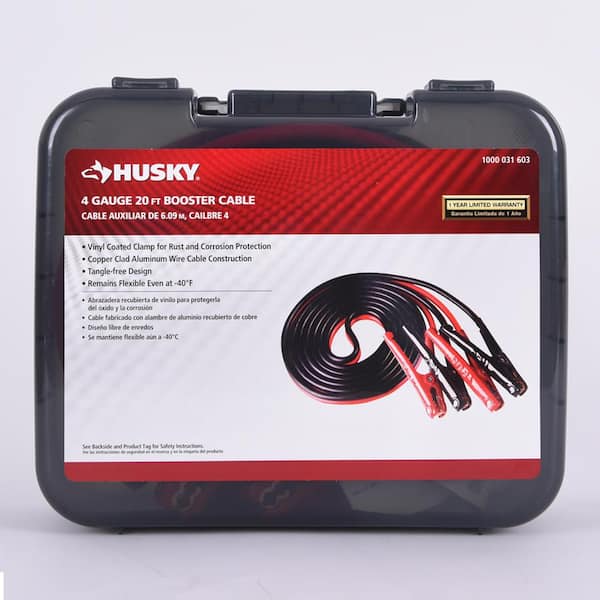 20 ft. 4-Gauge Booster Cables