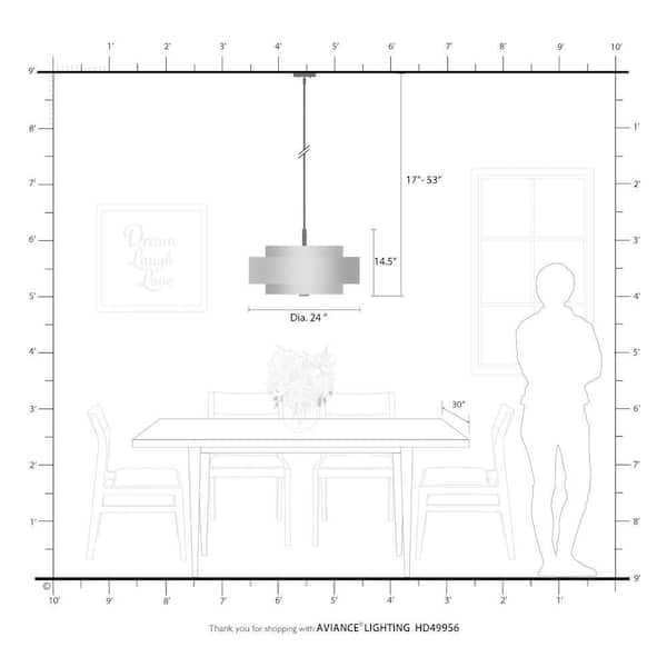 Somerhill 5 Light English Bronze Pendant
