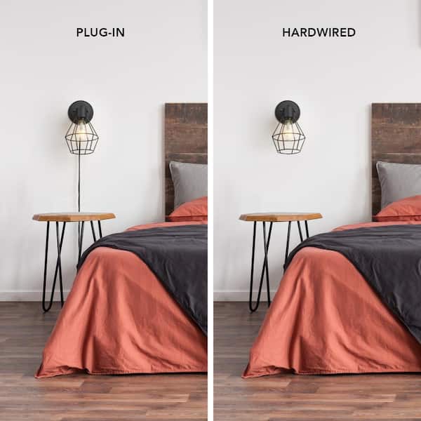 Bryson 1-Light Matte Black Wall Sconce