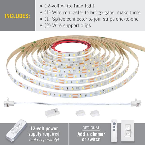 RibbonFlex Pro 32.8 ft. LED Tape Light 120 LEDs/m Soft Bright White (3000K)