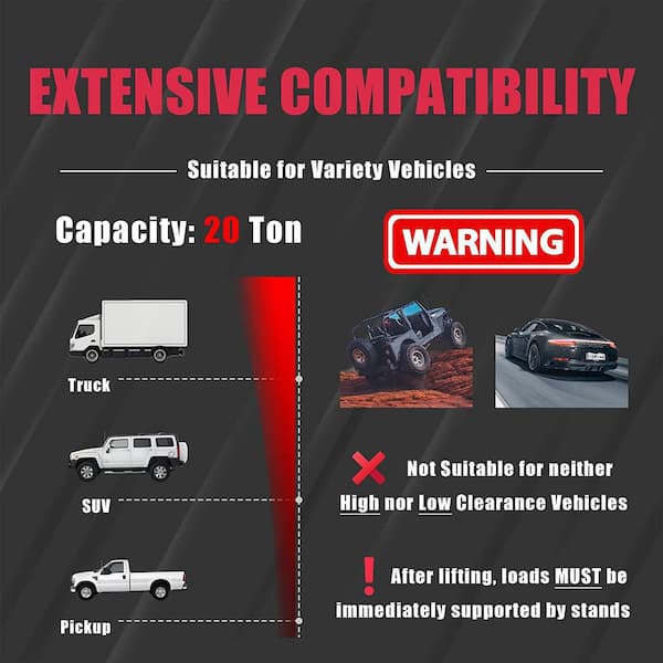 20-Ton Pneumatic Air Bottle Jack