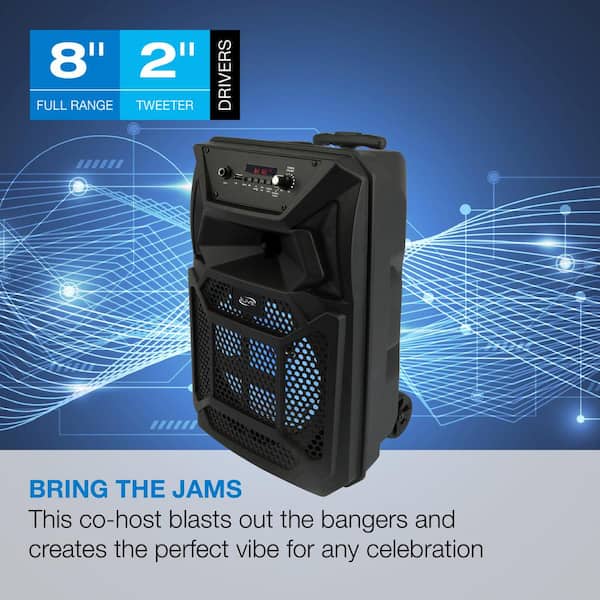 Wireless Jobsite Tailgate Speaker with Bluetooth and Remote