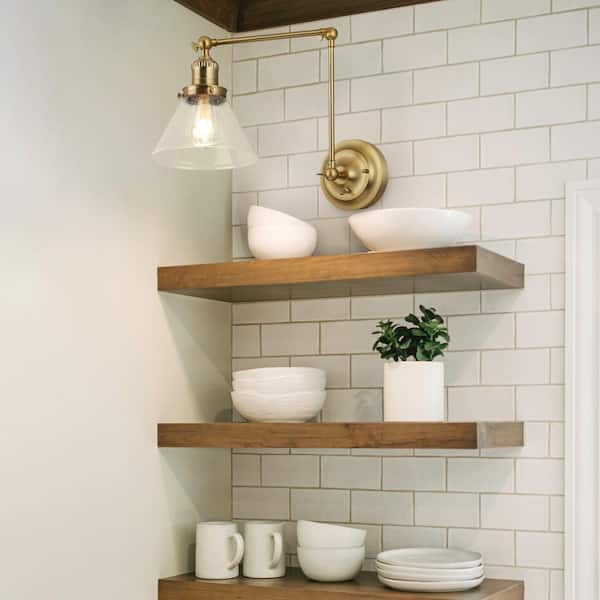 Augustin Wall Mount Sconce in Satin Gold