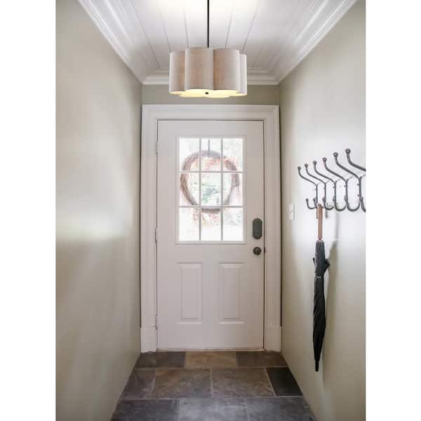 Heather 20 in. 4-Light Oil Rubbed Bronze Adjustable Metal LED Pendant