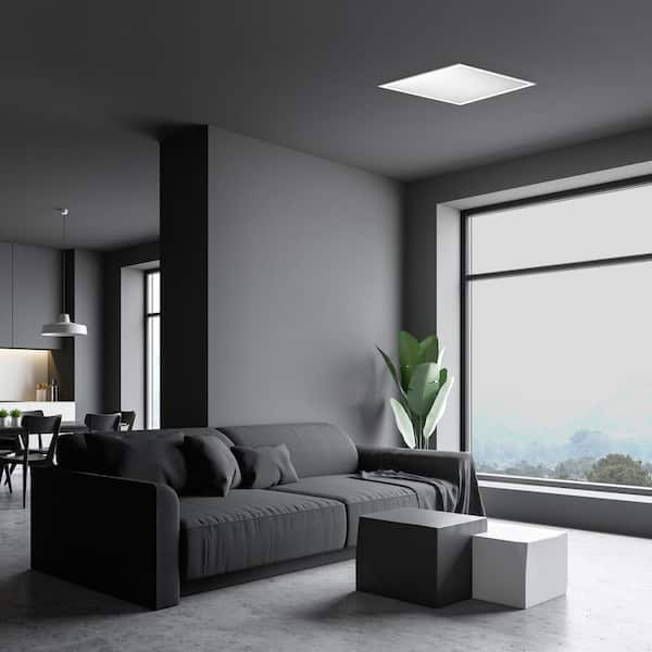 1 ft. x 1 ft. 11-Watt Dimmable White Integrated LED Flat Panel Ceiling Flush Mount with Color Change 5CCT