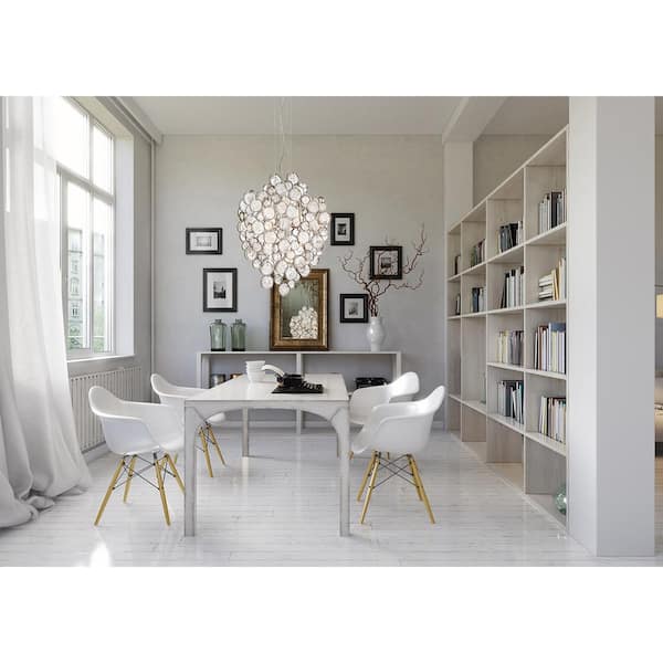 Trento 7-Light Champagne Silver Chandelier