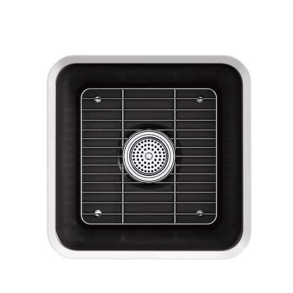 Cairn Matte Black Granite Composite 16 in. Undermount Bar Sink