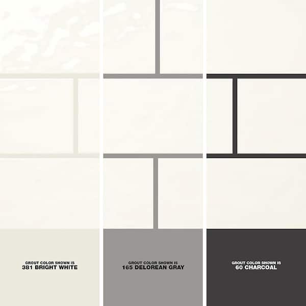 LuxeCraft White 4 in. x 8 in. Glazed Ceramic Subway Wall Tile (10.5 sq. ft./case)