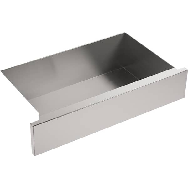 Lyric All-in-One Farmhouse Apron-Front Stainless Steel 34 in. Single Bowl Kitchen Sink with Sous Kitchen Faucet