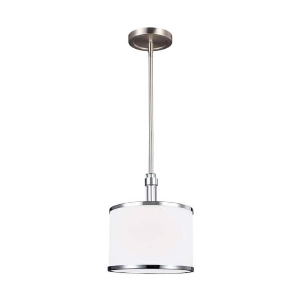 Prospect Park 1-Light Satin Nickel/Chrome Pendant