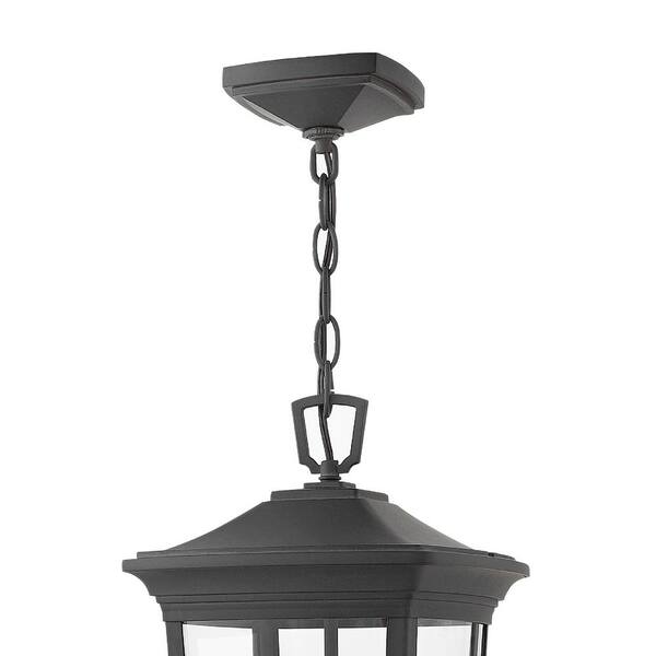 Bromley 3-Light Museum Black Outdoor Pendant Light