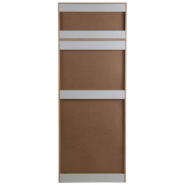 Cambridge White Shaker Stock Ready-to-Assemble Double Oven Kitchen Cabinet (33 in. W x 24.5 in. D x 90 in. H)