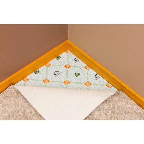 StepAhead with Nike Grind Premium Green 7/16 in. Thick 8 lb. Density Carpet Pad with SpillSafe Moisture Barrier