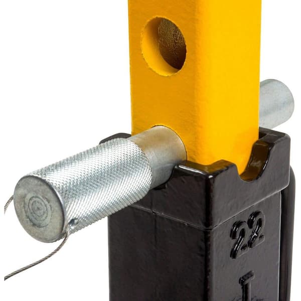 22-Ton Heavy-Duty Jack Stands with Pin Style Stand Welded Steel and 4-Casters