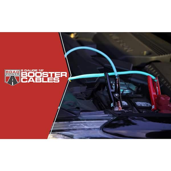 12 ft. 8-Gauge 145 Amp Blue Cables