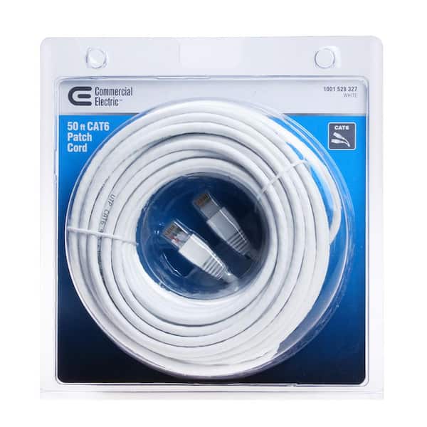 50 ft. Cat6 UTP Ethernet Cable, White