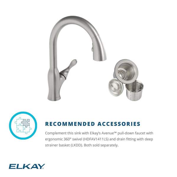 Avenue 33 in. Drop in/Undermount Single Bowl 18 Gauge Stainless Steel Kitchen Sink with Bottom Grid