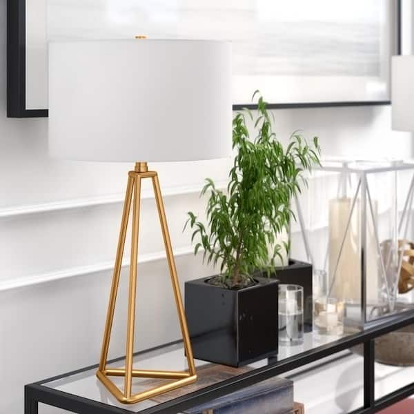 Gio 26.13 in. Brass Table Lamp