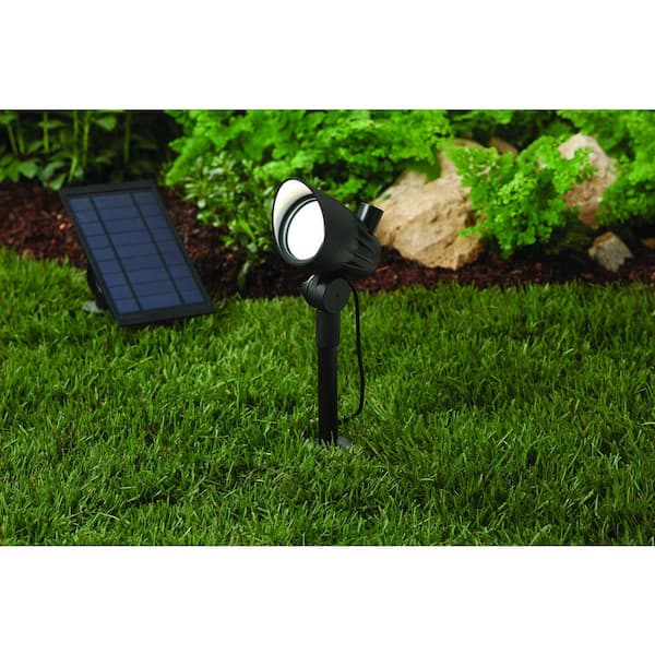 50 Lumen Black LED Outdoor Solar Metal Spotlight