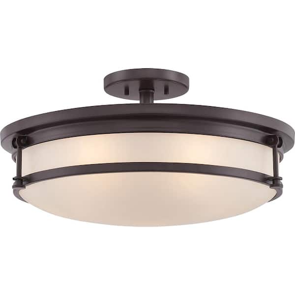 Sailor 20 in. 5-Light Western Bronze Semi-Flush Mount