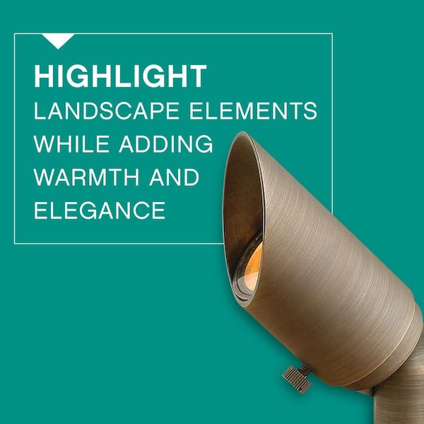 2.5-Watt Matte Bronze LED Hardy Island 3000K Warm Spot Light